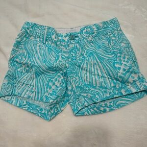 Lilly Pulitzer Callahan Shorts in Shorely Blue Sea Cups